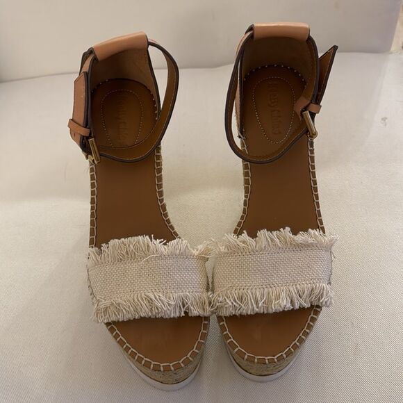 NWOT See by Chloe Glyn Frayed Wedges - Picture 10 of 16
